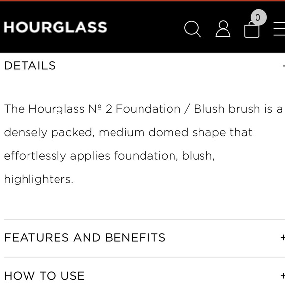 HOURGLASS FOUNDATION/POWDER BRUSH No.2 - Picture 3 of 3
